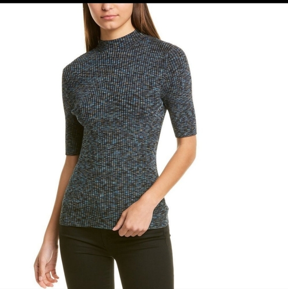 Theory Ribbed Cardigan and Shirt Set - Picture 4 of 7